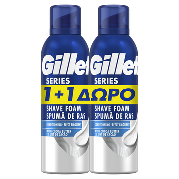 Gillette Series Αφρός Ξυρίσματος Conditioning 2x200ml Δώρο